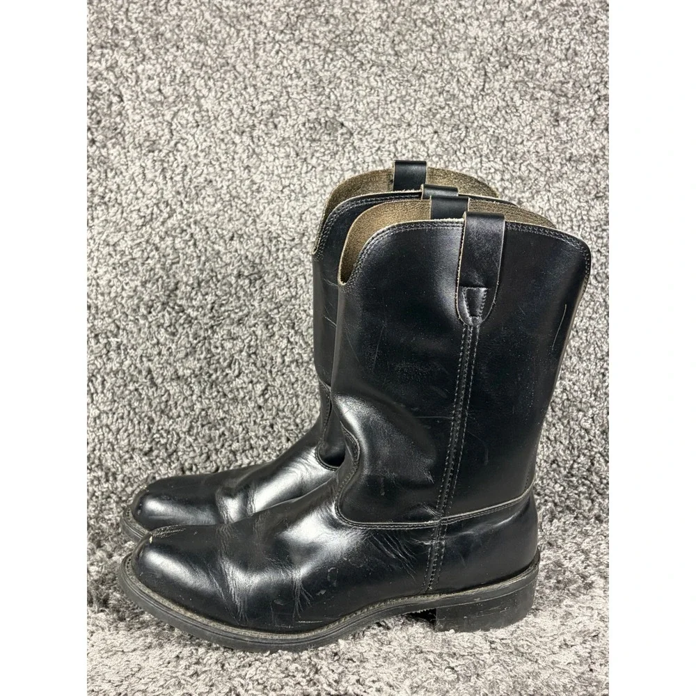 Vintage Biltrite Neoprene Motorcycle Boots Black Leather Made in USA Mens 10.5 D